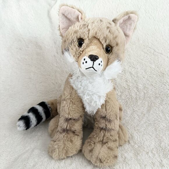 The Petting Zoo Sand Cat Plush Toy 12” Realistic Stuffed Animal - Picture 1 of 6